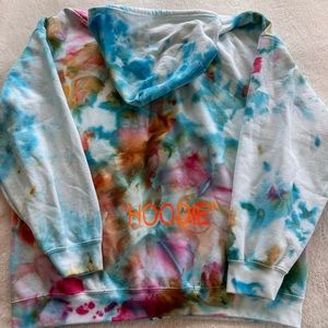 Custom tie dye hoodie- plus size 2x